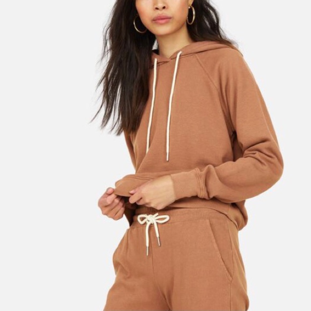 NWT Mate the Label Organic Cotton Raglan Terry Hoodie